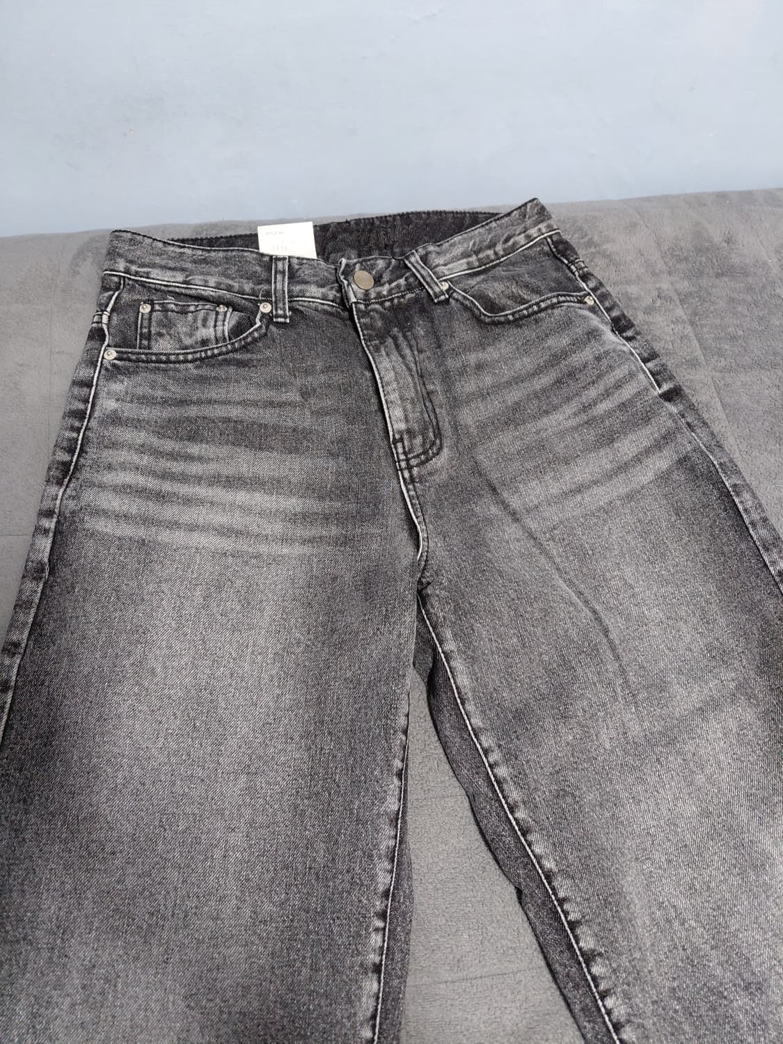 SALT 흑청 와이드 데님 XS 상품이미지2