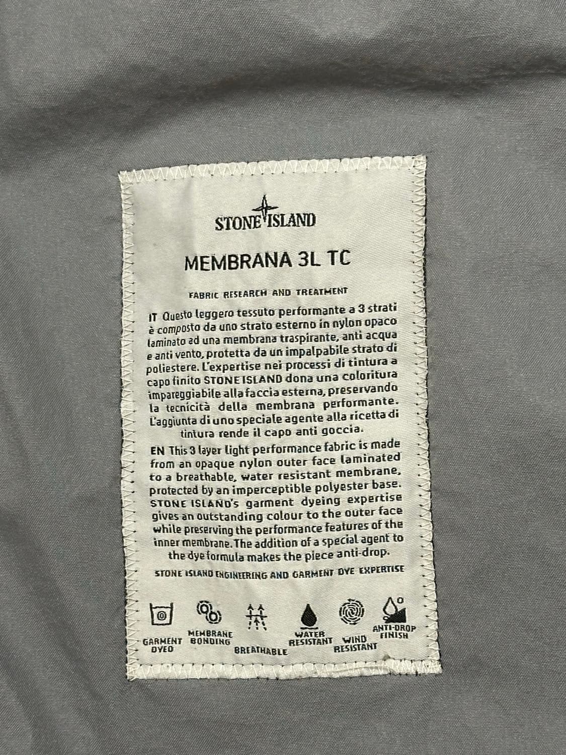 스톤아일랜드 멤브라나 3L tc 자켓 XL(105-110) 블랙 상품이미지3