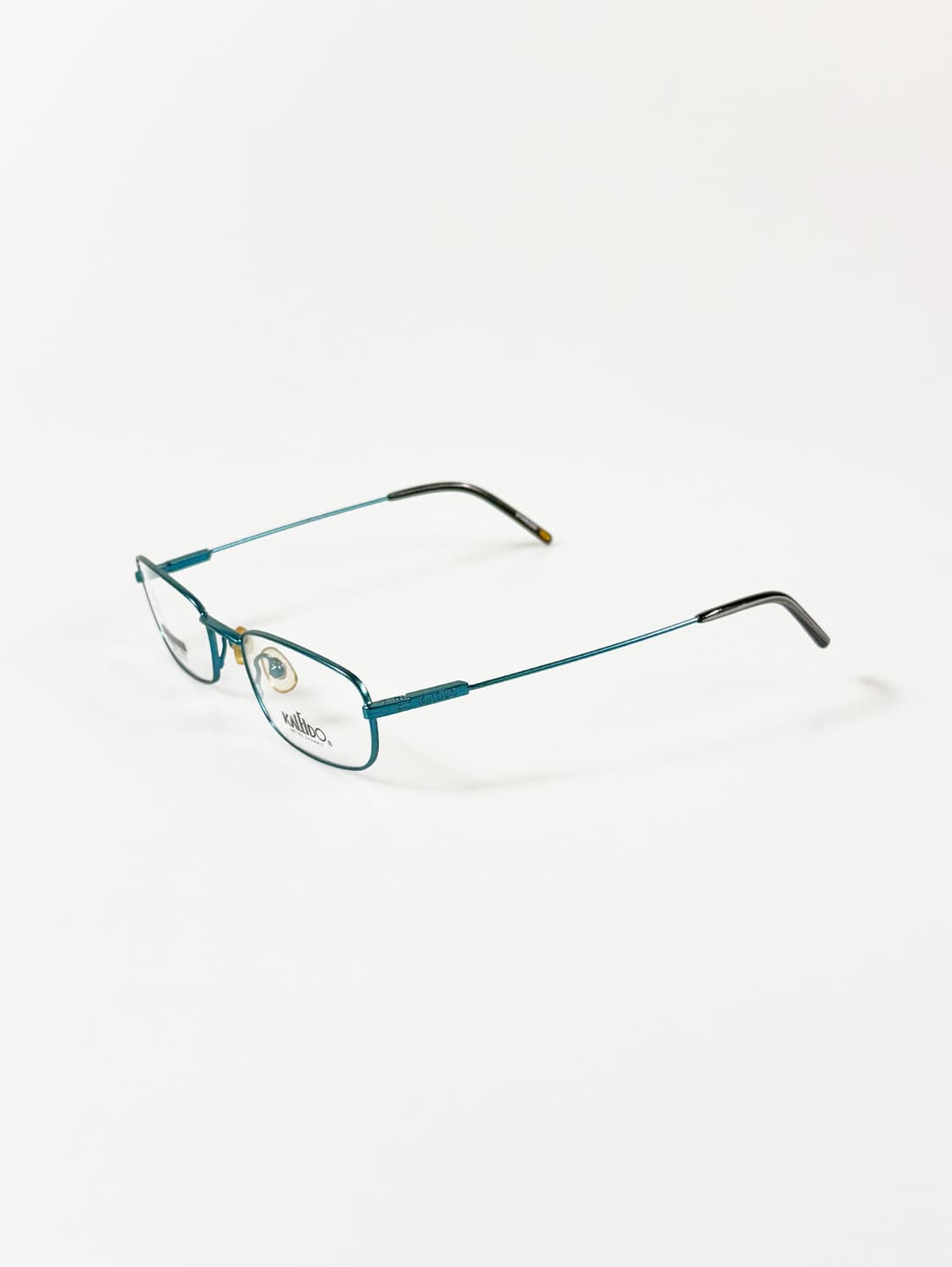 90s KALEIDO 틸 메탈 슬림 스퀘어 프레임 빈티지 안경 상품이미지3