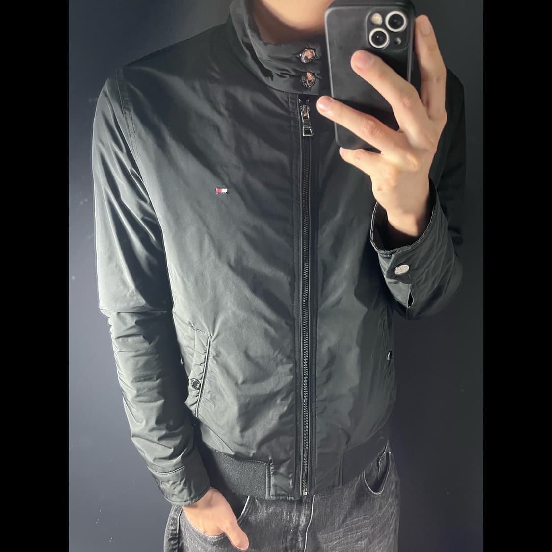 TOMMY HILFIGER 타미 퀄팅 나일론 해링턴 자켓 상품이미지1