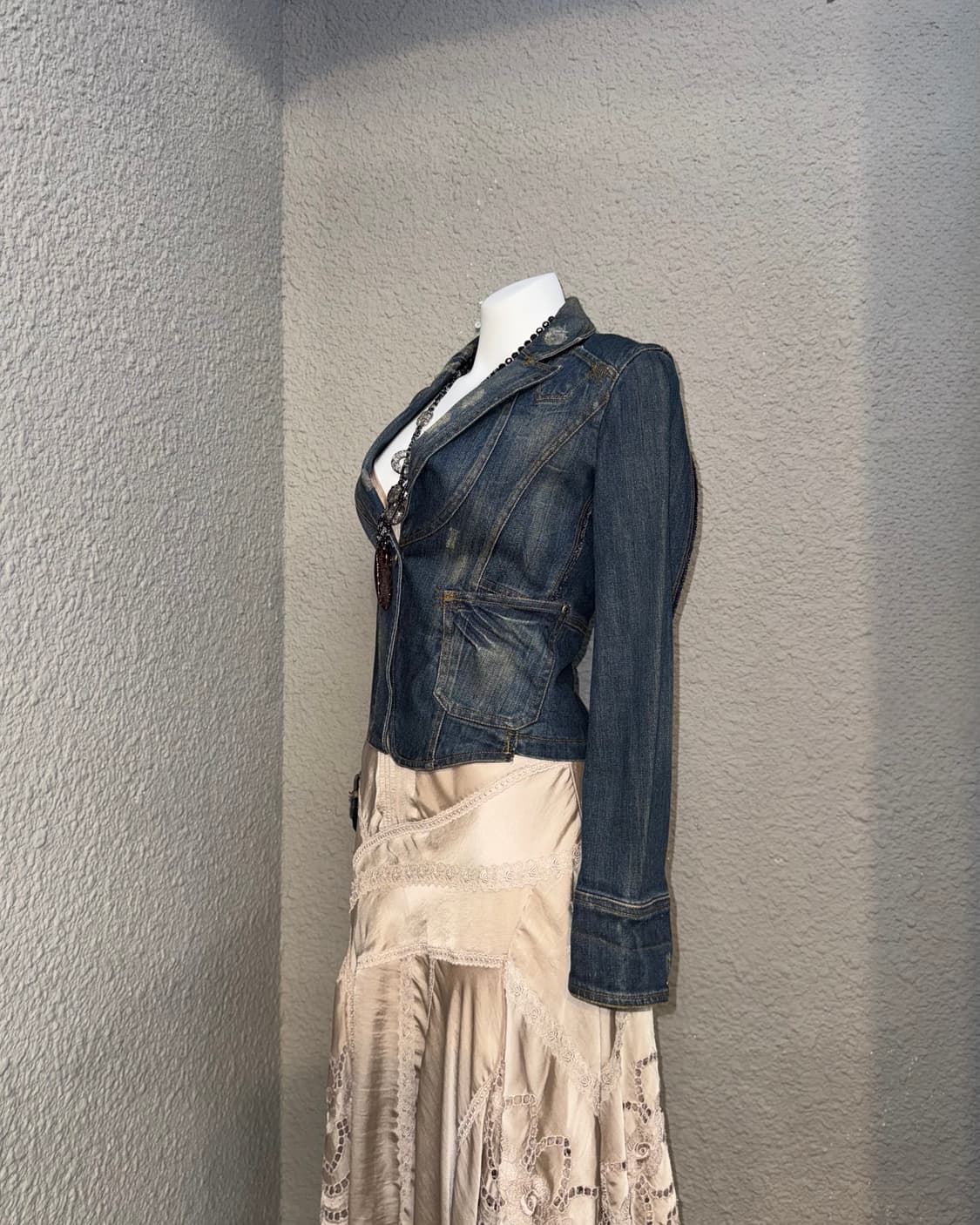 걸스 디테일 데님블레이저  상품이미지3