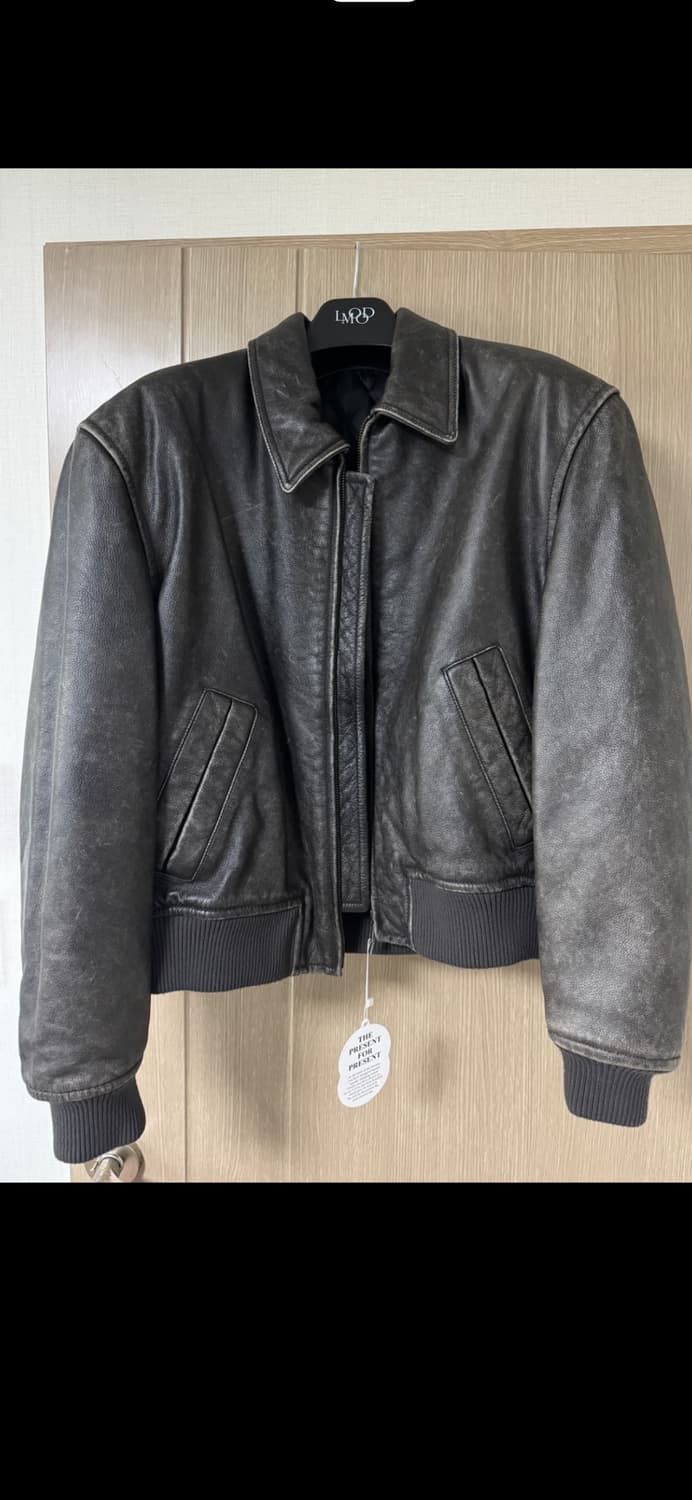 (새제품)엘무드 아머 카우하이드 워시드블랙 46사이즈 상품이미지2