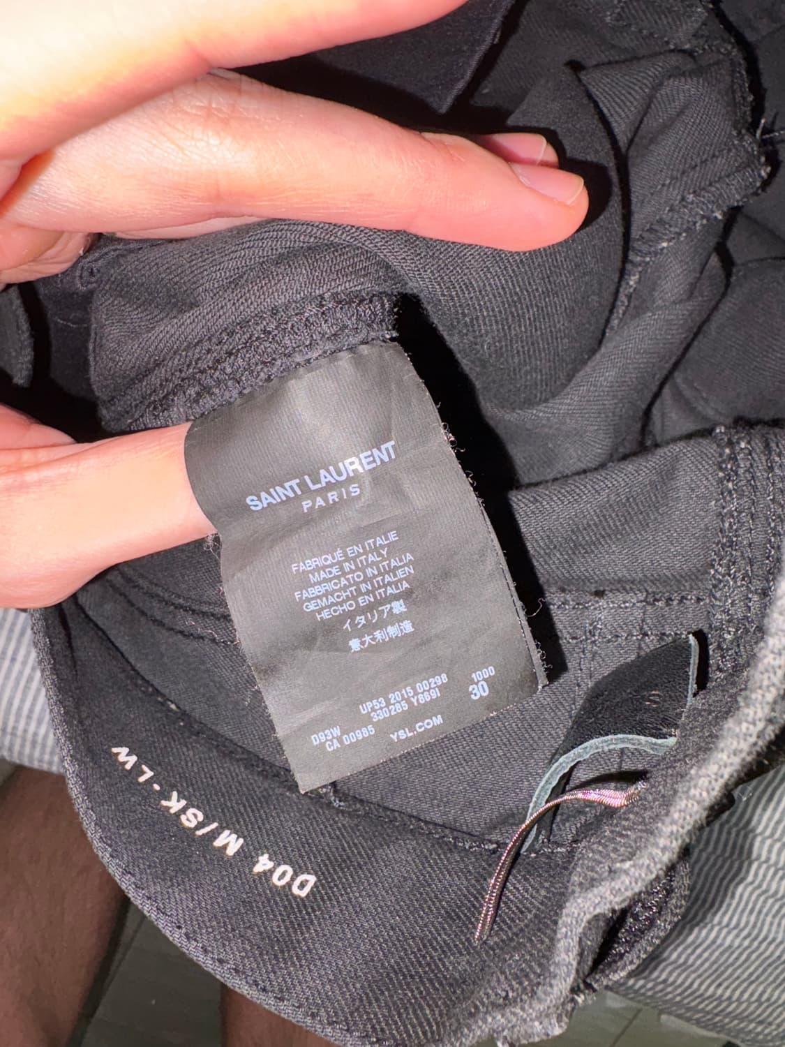 생로랑 15시즌 레더패널진 30사이즈 (실28사이즈) 상품이미지5