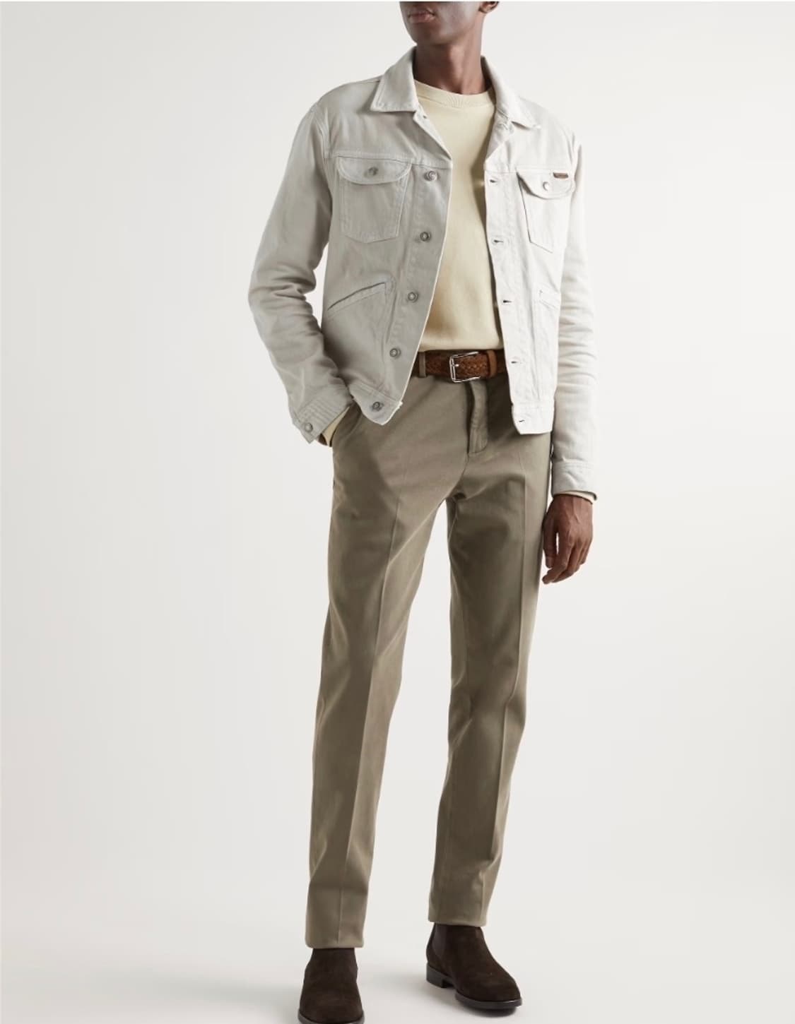 (S+/L) / 톰포드 빈티지 워싱 연데님 자켓 상품이미지8