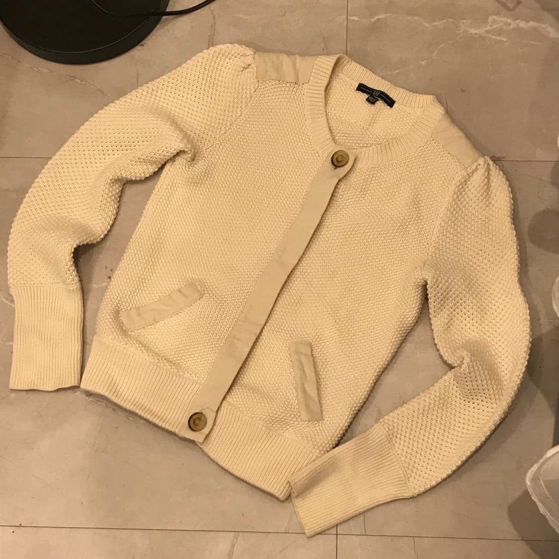 GAP 갭 모리걸 라떼갸루 아이보리 와플 니트 가디건 상품이미지2