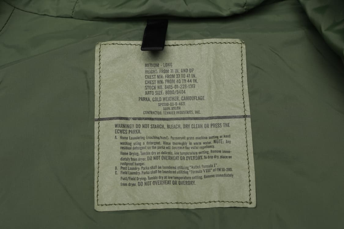 [M/L] 미군 ECWCS 1세대 우드랜드 고어텍스 자켓 상품이미지5