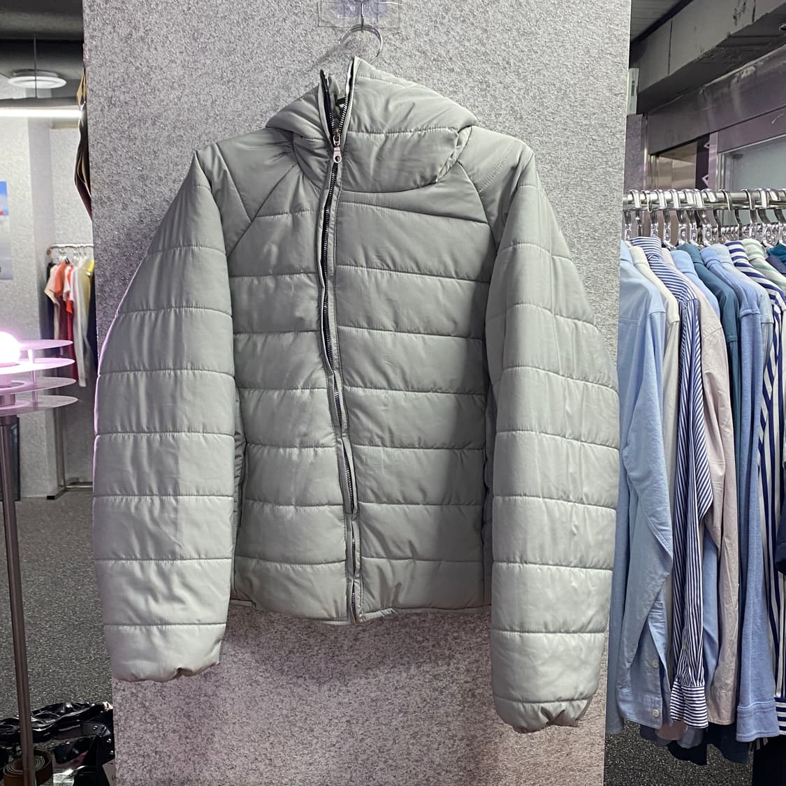 빈티지 언발란스 후디 경량패딩 B3270 상품이미지2