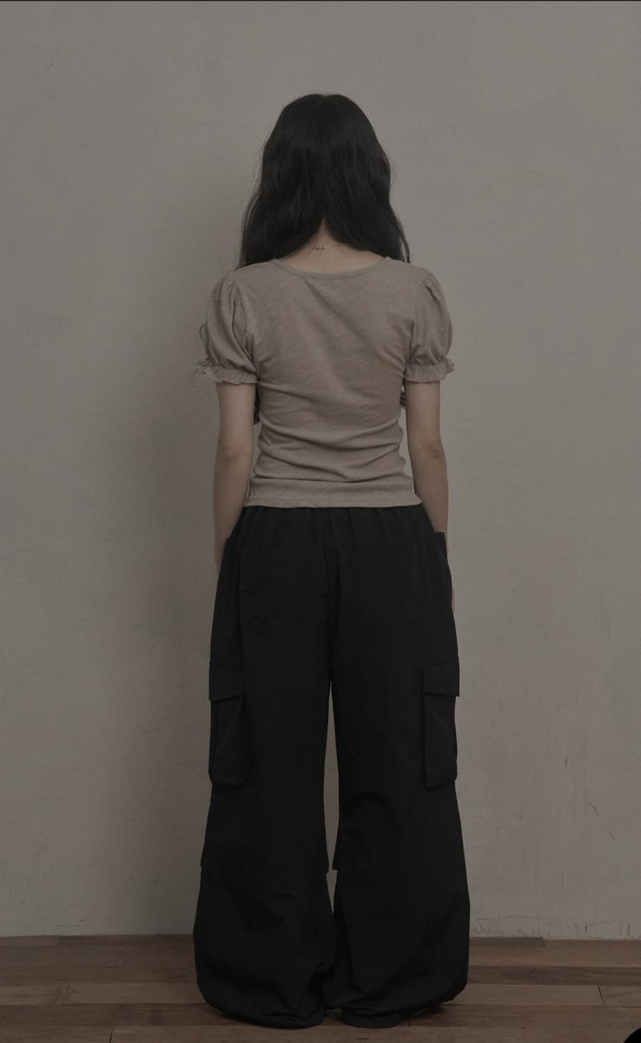 카키포인트 셔링 파라슈트 나일론 밴딩 팬츠 1 size 상품이미지4