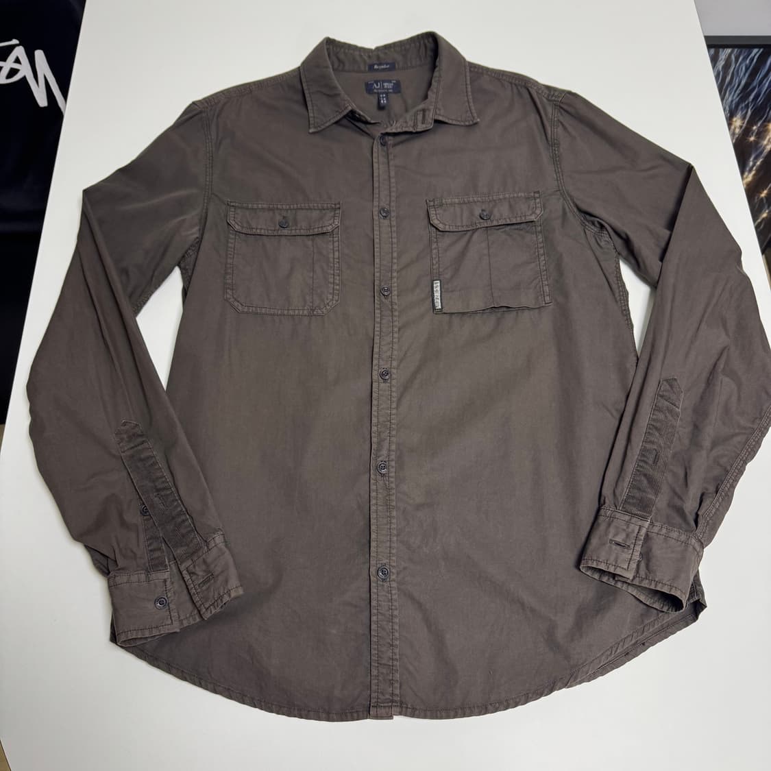 아르마니 진스(Armani Jeans) 레터링 셔츠 M 상품이미지1