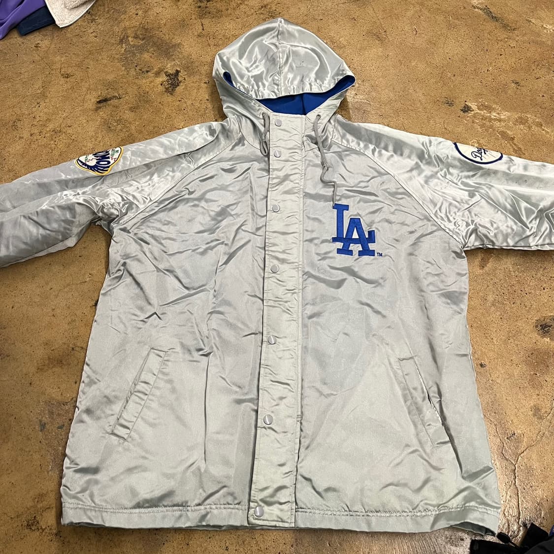[정품/M] 스타터 LA 다저스 후드 바람막이 점퍼 b14 상품이미지3