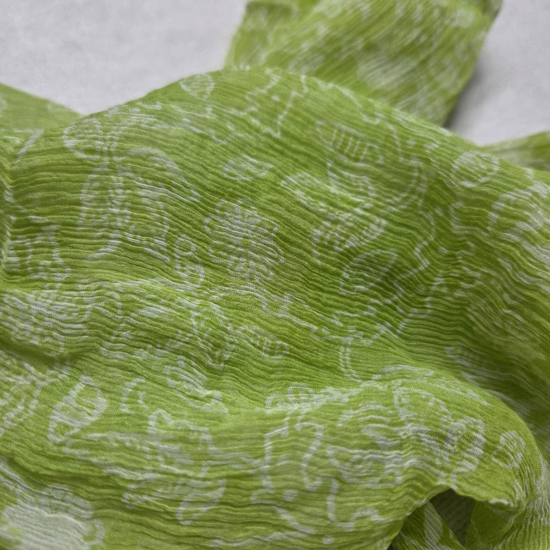 일본 빈티지 히피 보타니컬 플라워 에스닉 스카프 상품이미지2