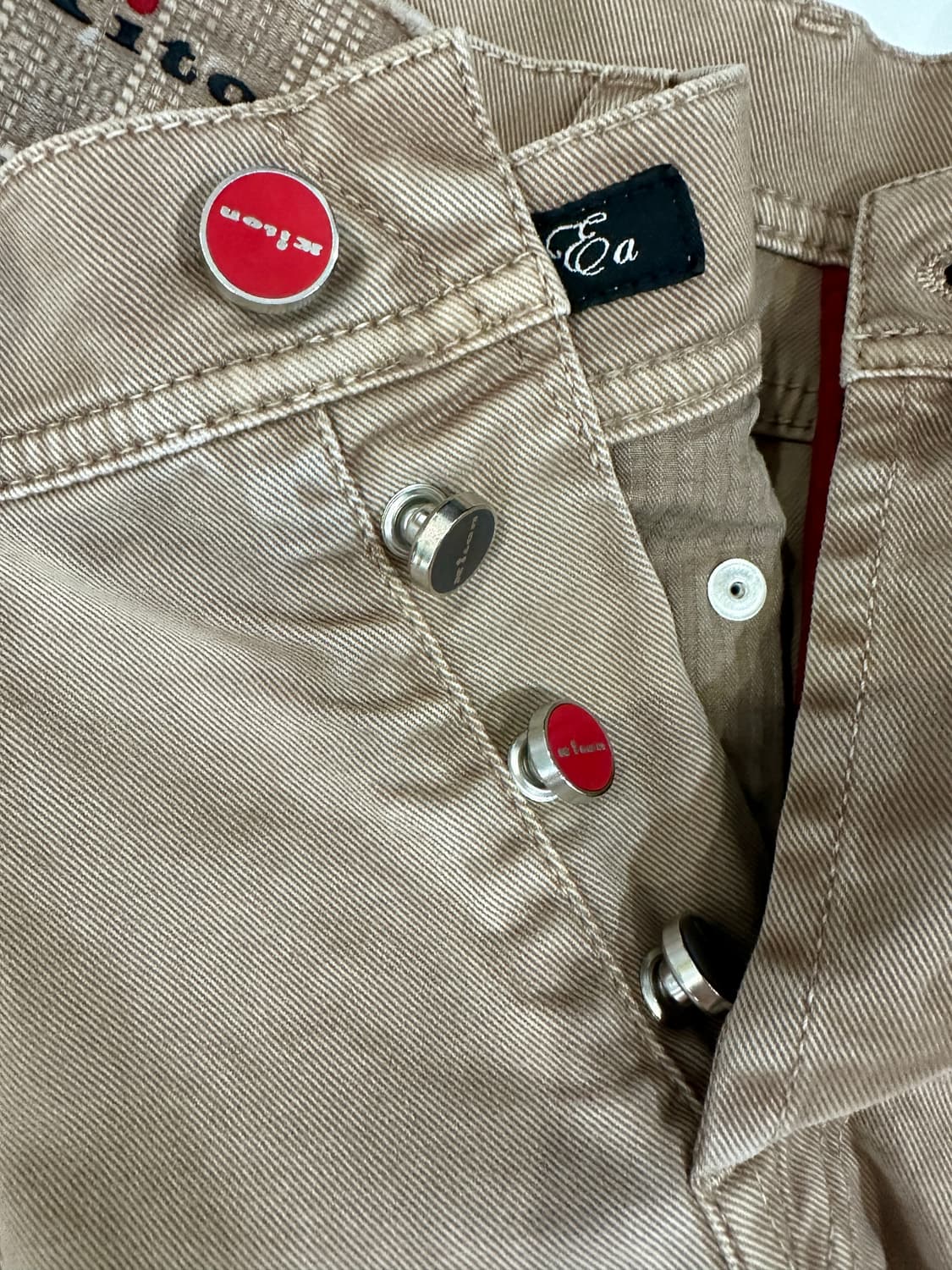 키톤 나폴리 새상품 데님 팬츠 브라운 31 상품이미지5