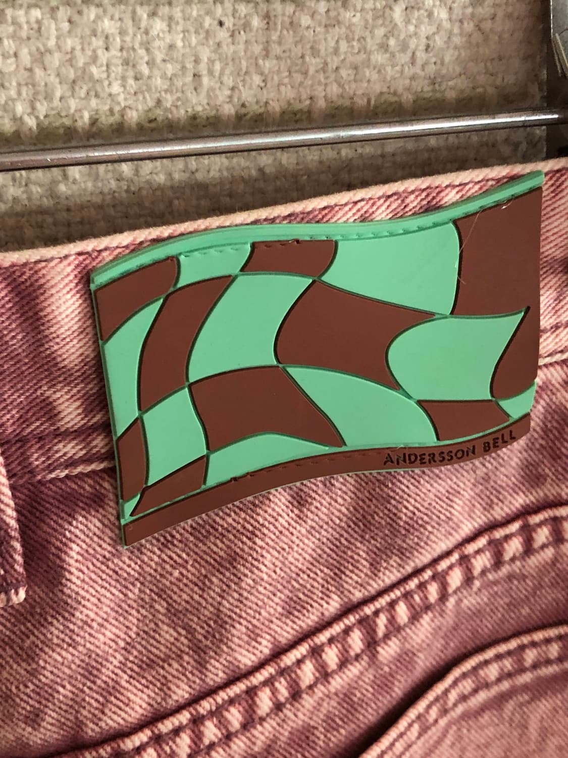 엔더슨밸 빈티지 핑크 카펜터 데님 팬츠 상품이미지3