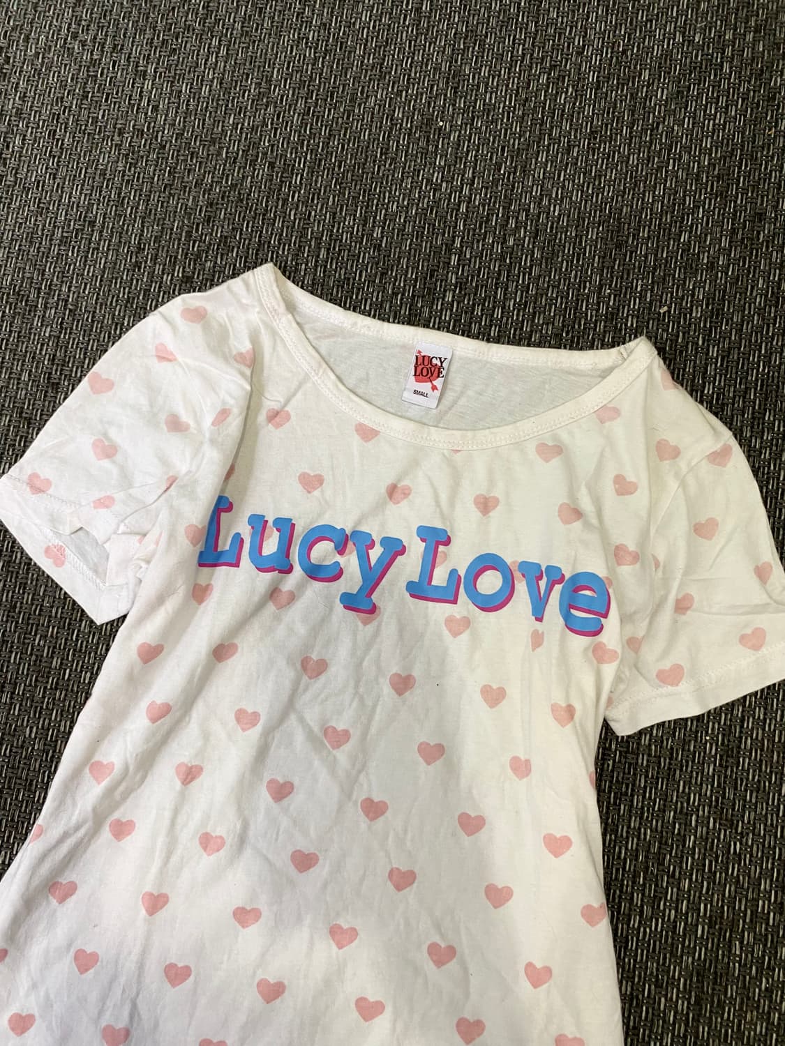 [LUCY LOVE] Hearts Print Slim Fit Tee 상품이미지7