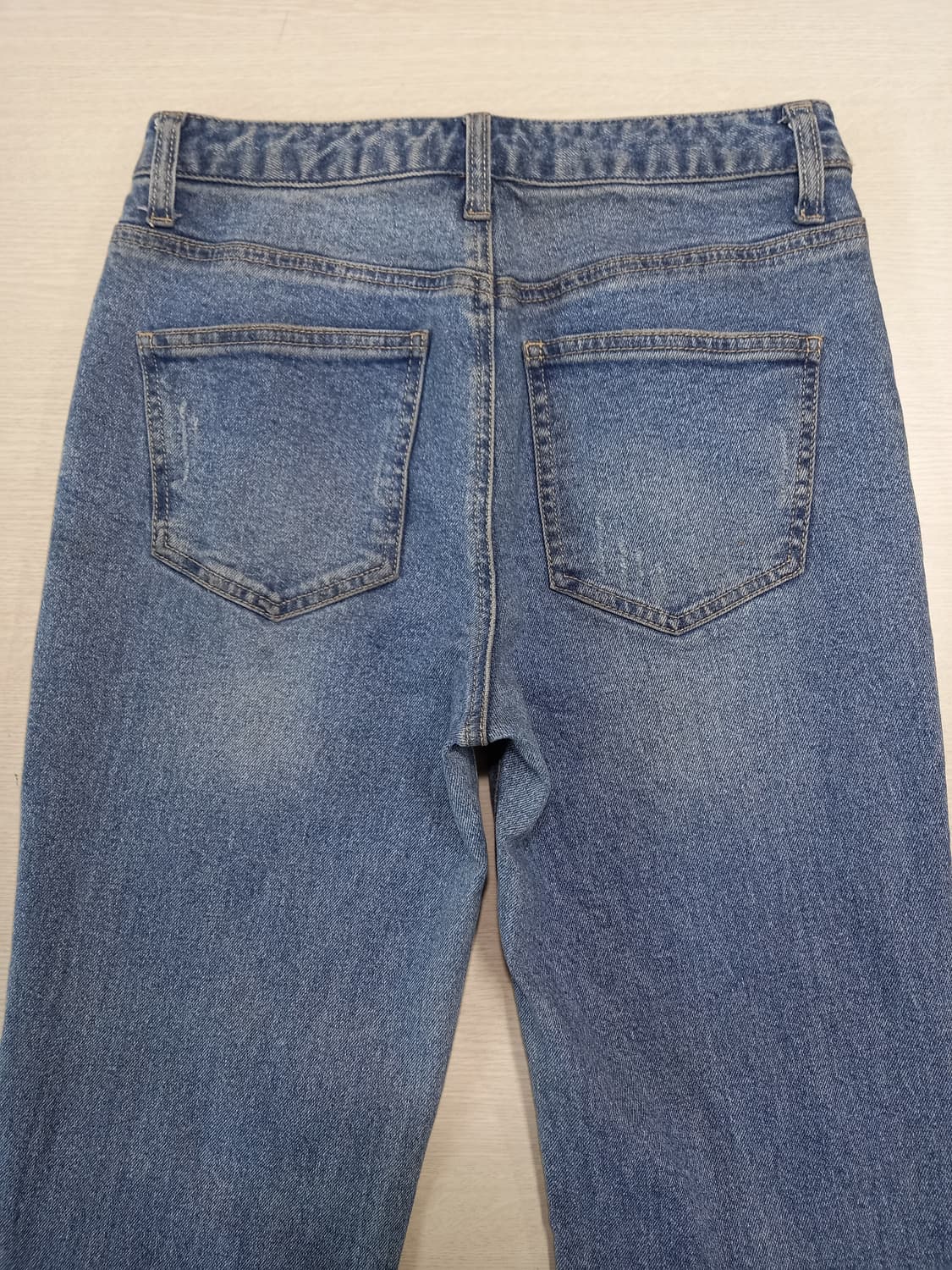 27 GIORDANO 하이웨이스트 워싱 스판 테이퍼드진 27-616 상품이미지4