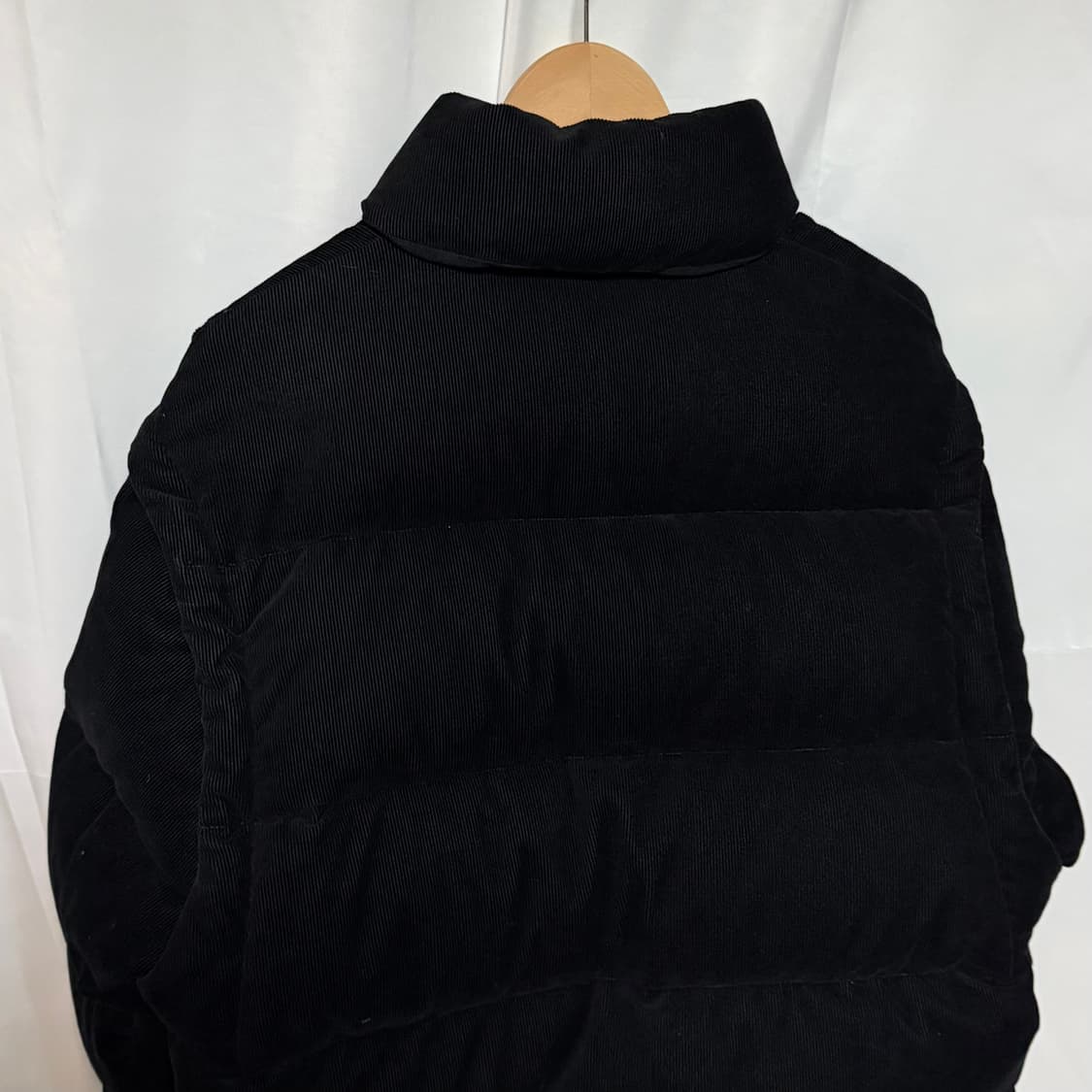 [S+급/M] 프라다 코듀로이 다운 패딩 자켓 블랙 상품이미지6