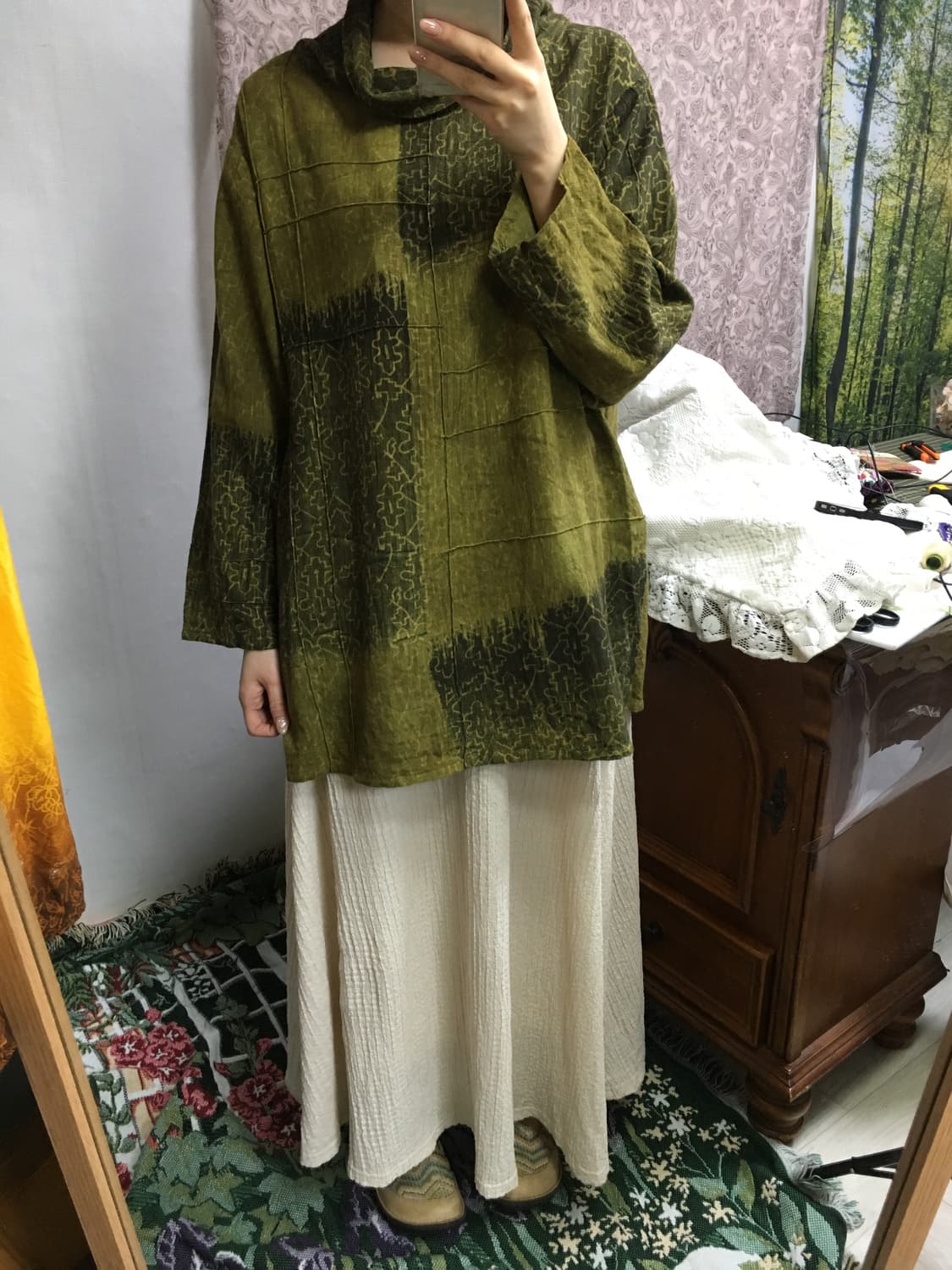 보헤미안 튜닉 상의 상품이미지5