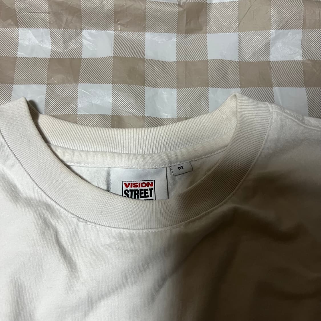 비전스트릿웨어 반팔 화이트 M 반팔티 스트릿 흰색 상품이미지2