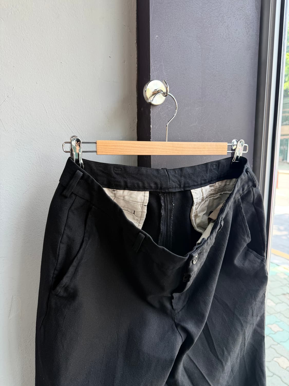 M/ 꼼데가르송 블랙 이지 팬츠 상품이미지5