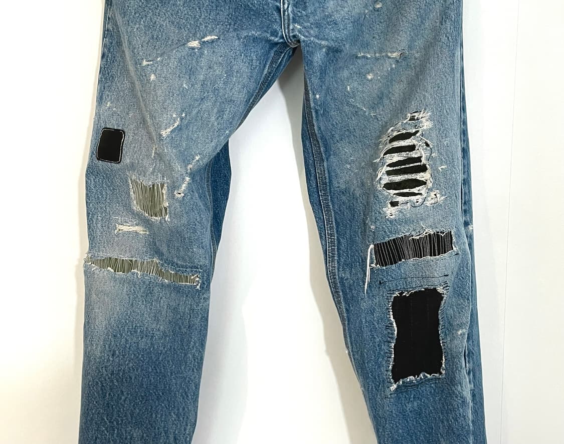 GM Atelier-Battleworn Ripped Denim 상품이미지2