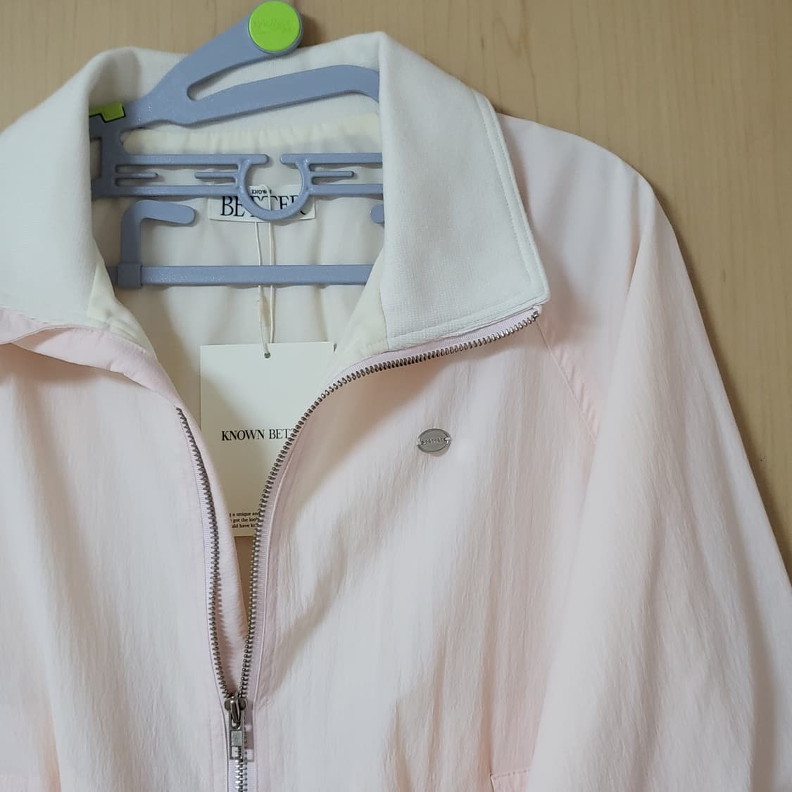 택달린새상품) 노운베러 하이넥 아노락 점퍼 바람막이 핑크 상품이미지7