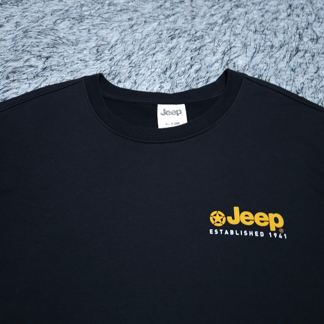 Jeep)105 남자 검정 맨투맨티셔츠 / 왕눈이샵 상품이미지3