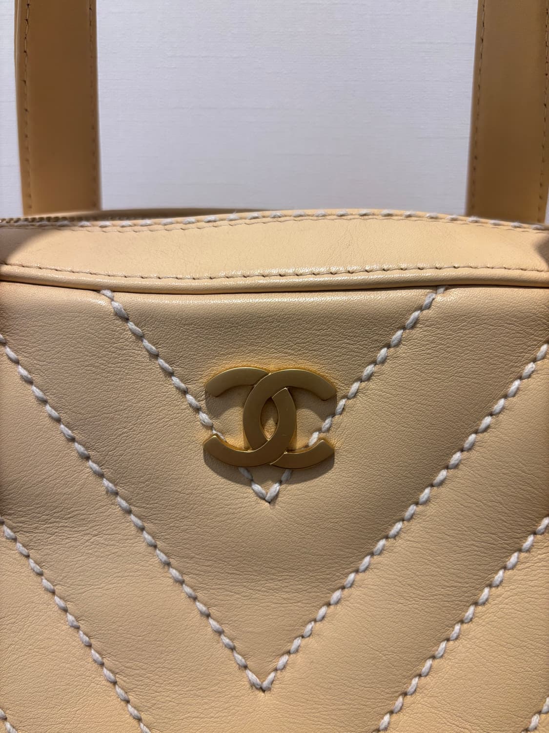 샤넬 빈티지 미니 보스턴백 베이지 (풀구성) 상품이미지6