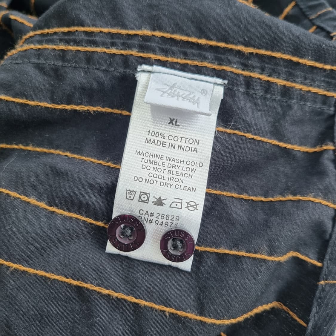 스투시 핀스트라이프 스티치 셔츠 - XL    STUSSY 긴팔셔츠 상품이미지10