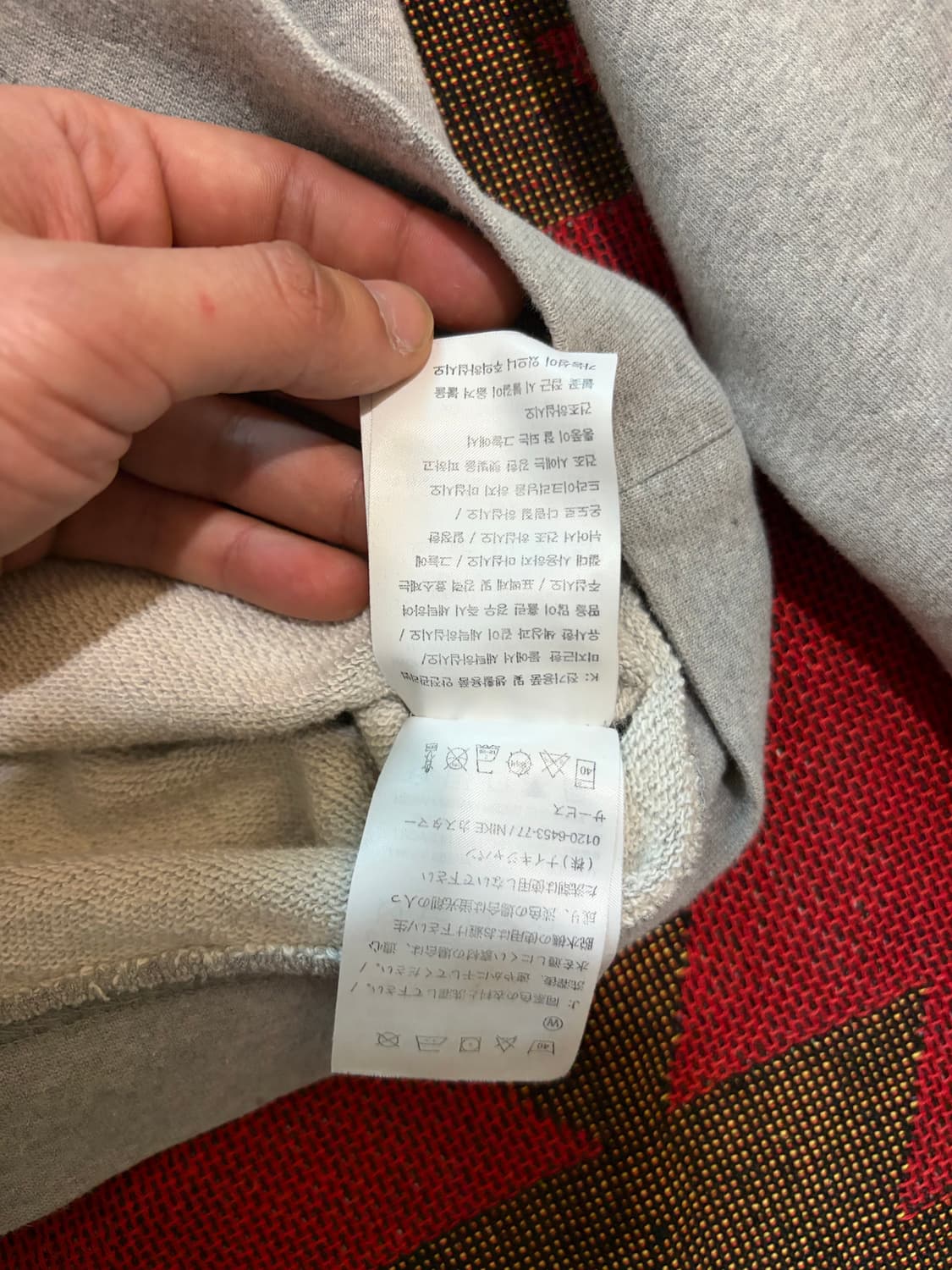 L) 나이키 맨투맨 회색 상품이미지5