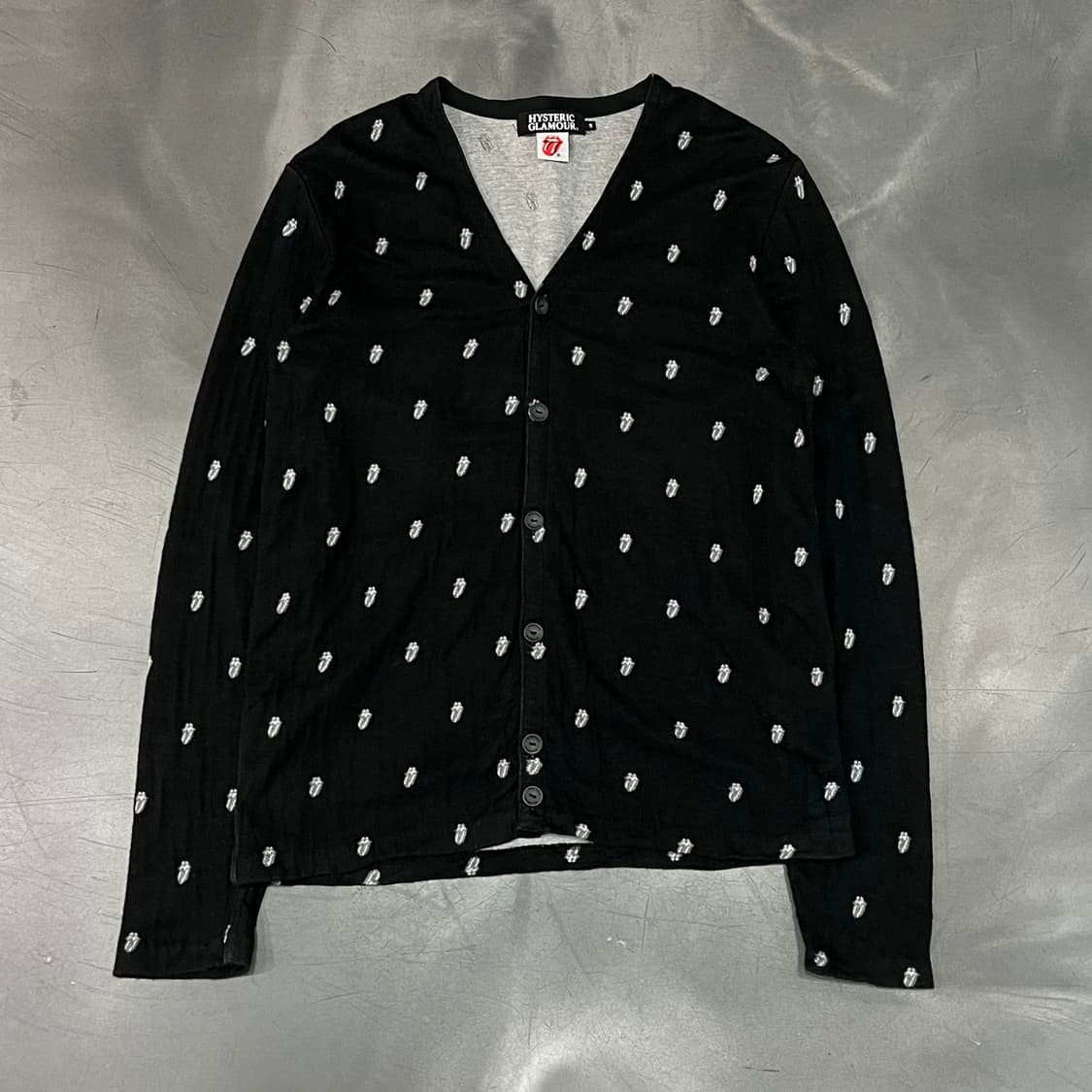  히스테릭 글래머 x 롤링스톤즈 패턴 가디건 y16179 상품이미지1