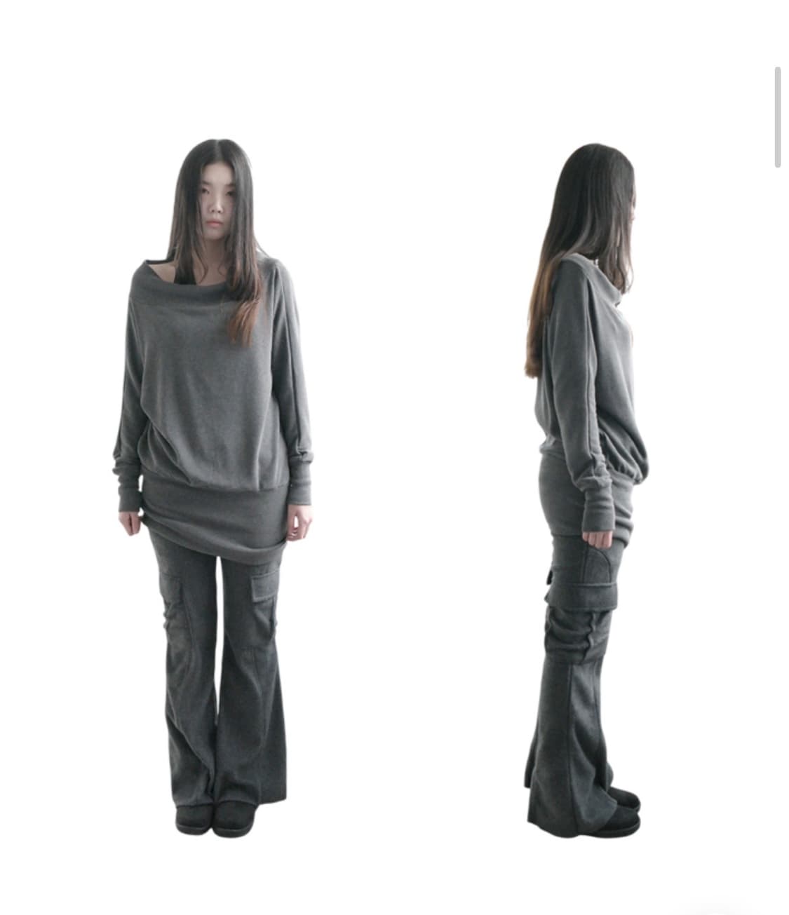 [새상품] 에프터먼데이 숄더 니트탑원피스 상품이미지1