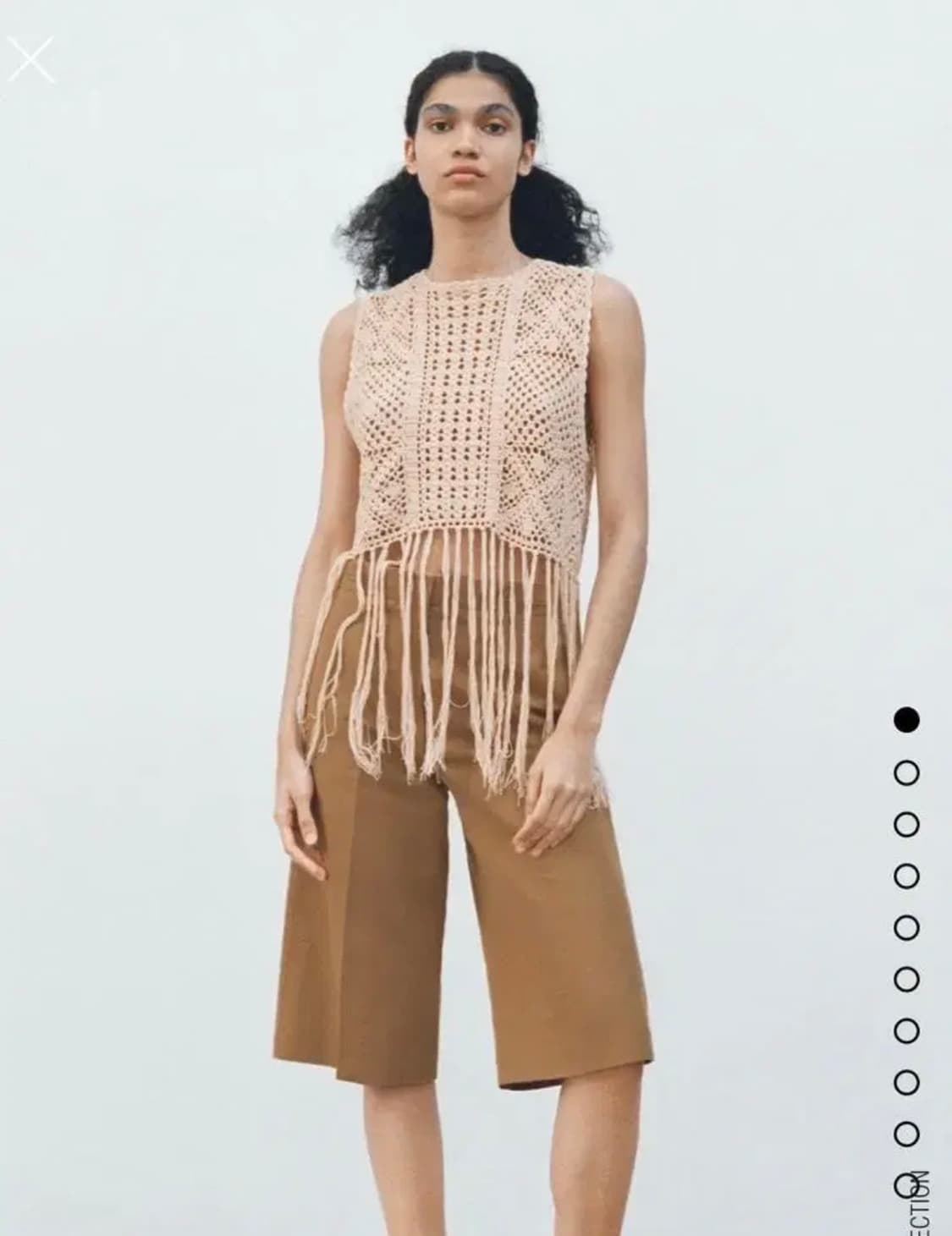 자라 크로셰 태슬 프린지 베스트 XS-S 상품이미지2
