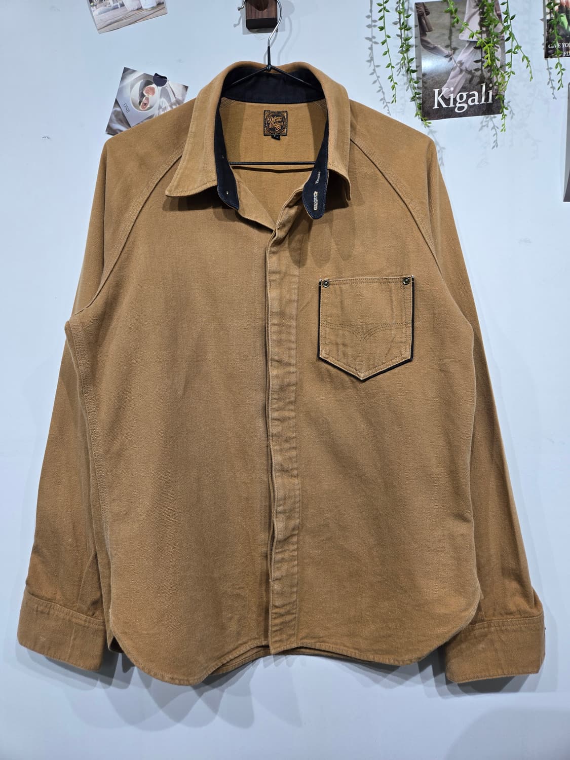 디럭스 웨어 빅유니온 브라운 워크 셔츠 상품이미지1