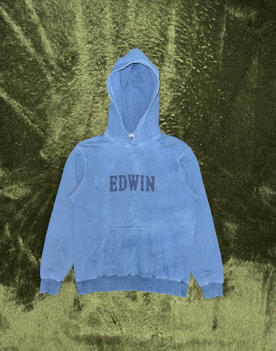 [L] EDWIN 에드윈 재팬 인디고 다잉 로고 후디 상품이미지1