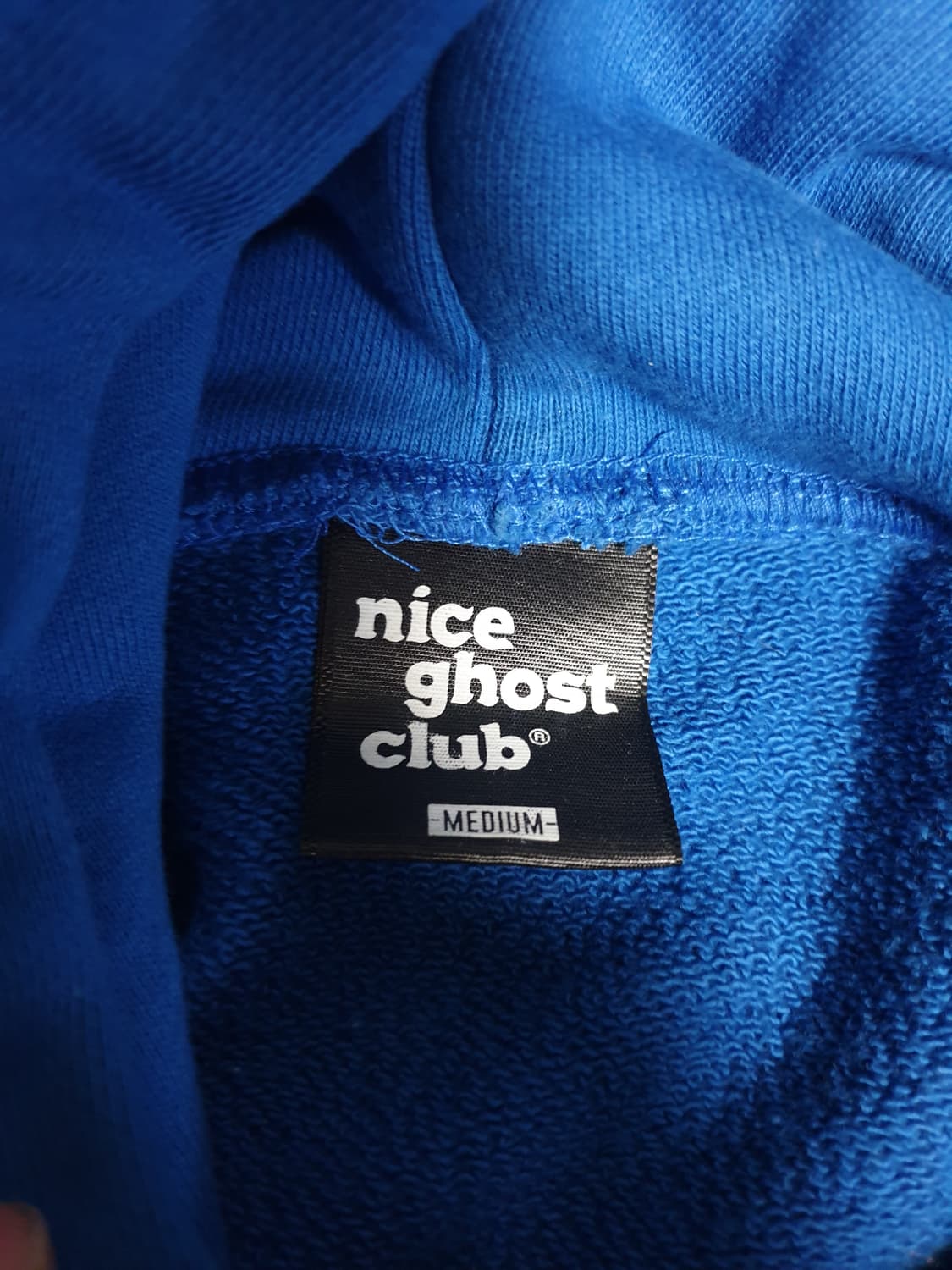 나이스고스트클럽 오버핏 파이어크래커 로고 후드티 블루 (M) 상품이미지6