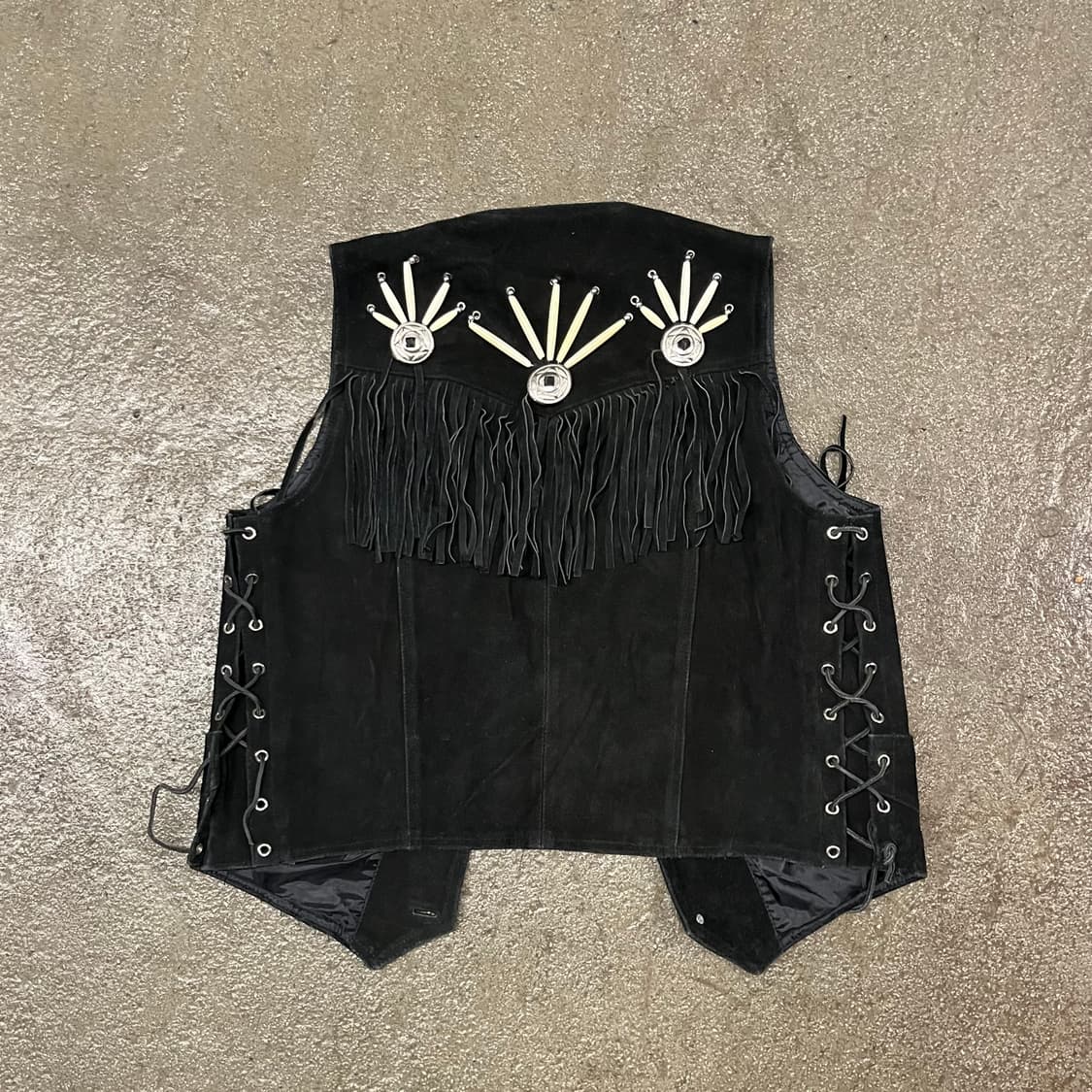 스웨이드 웨스턴 프린지 베스트 (100-105) 상품이미지1