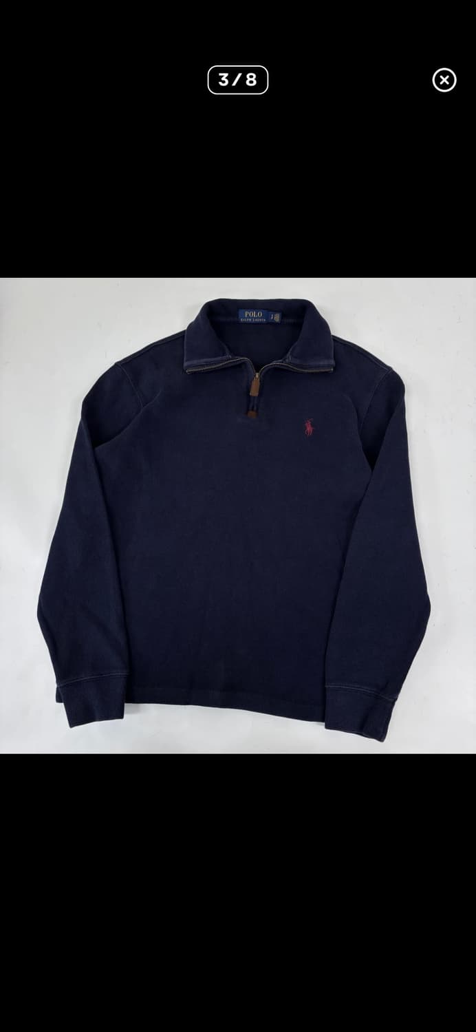 폴로 반집업 니트 상품이미지1