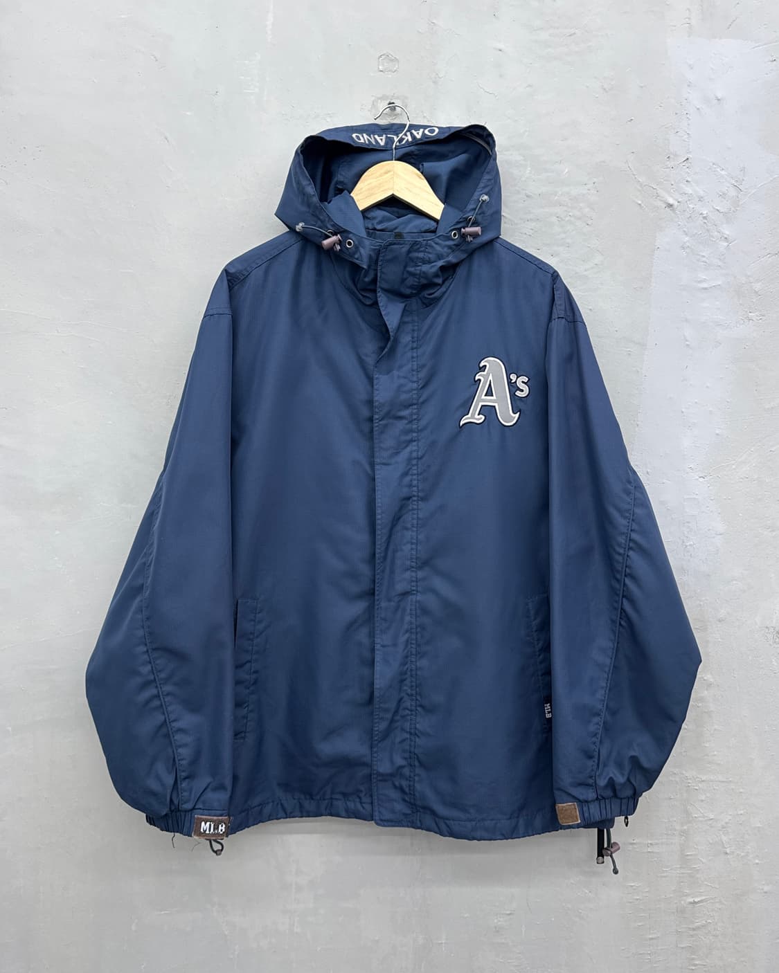 MLB 00s 오클랜드 애슬레틱스 나일론쉘 후디 자켓 상품이미지1