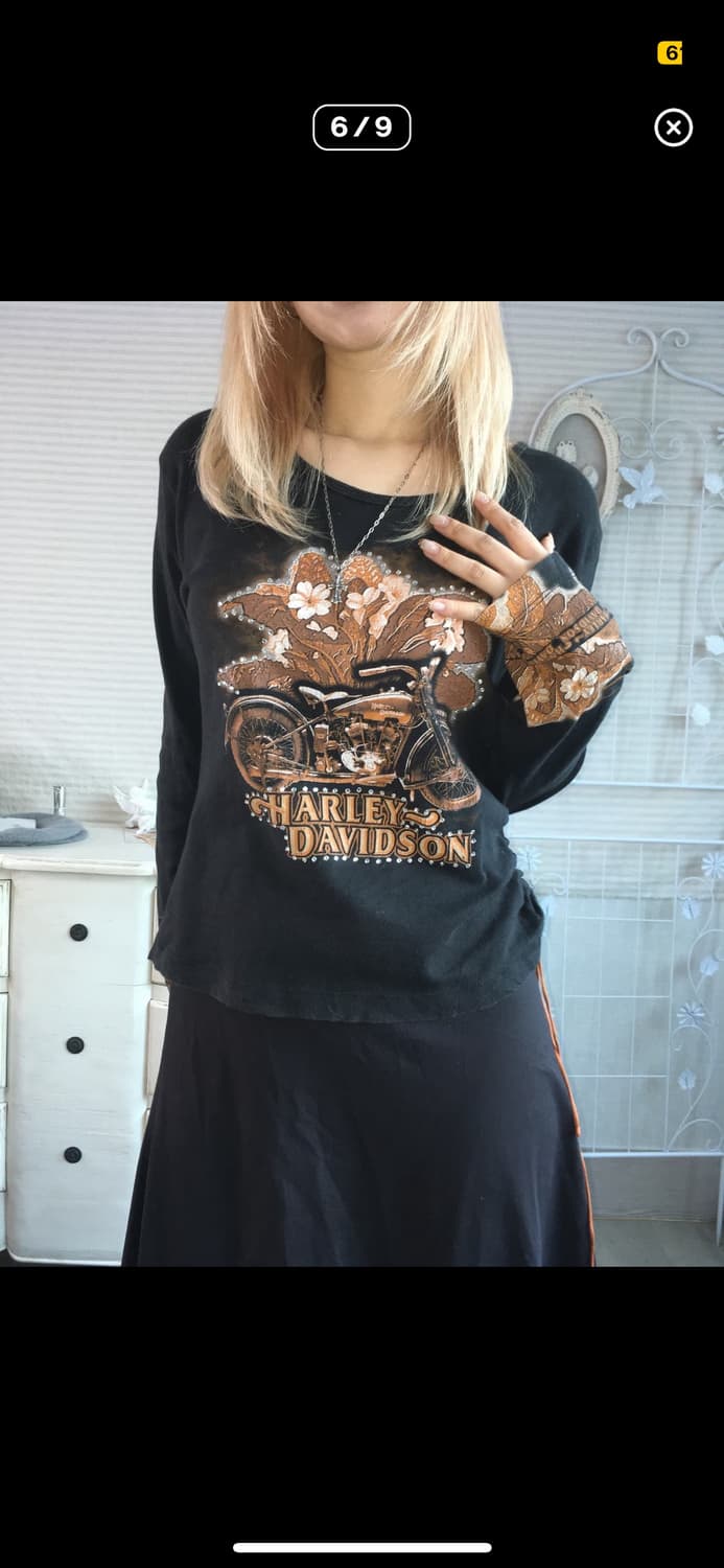 할리데이비슨 큐빅 셔링 긴팔 상품이미지6