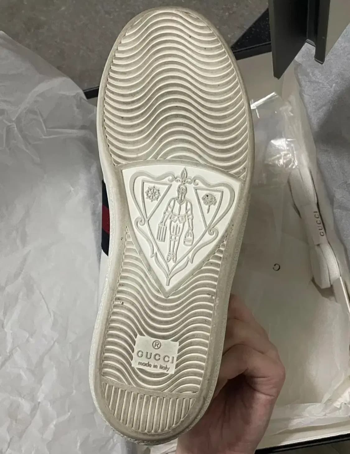 구찌에이스 플라워 스니커즈 37 240 운동화 화이트자수 테디 곰돌이 상품이미지8