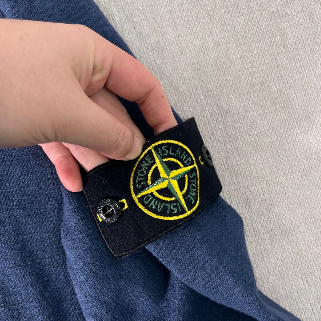 100 스톤아일랜드 오가닉 코튼 네이비 니트 상품이미지3