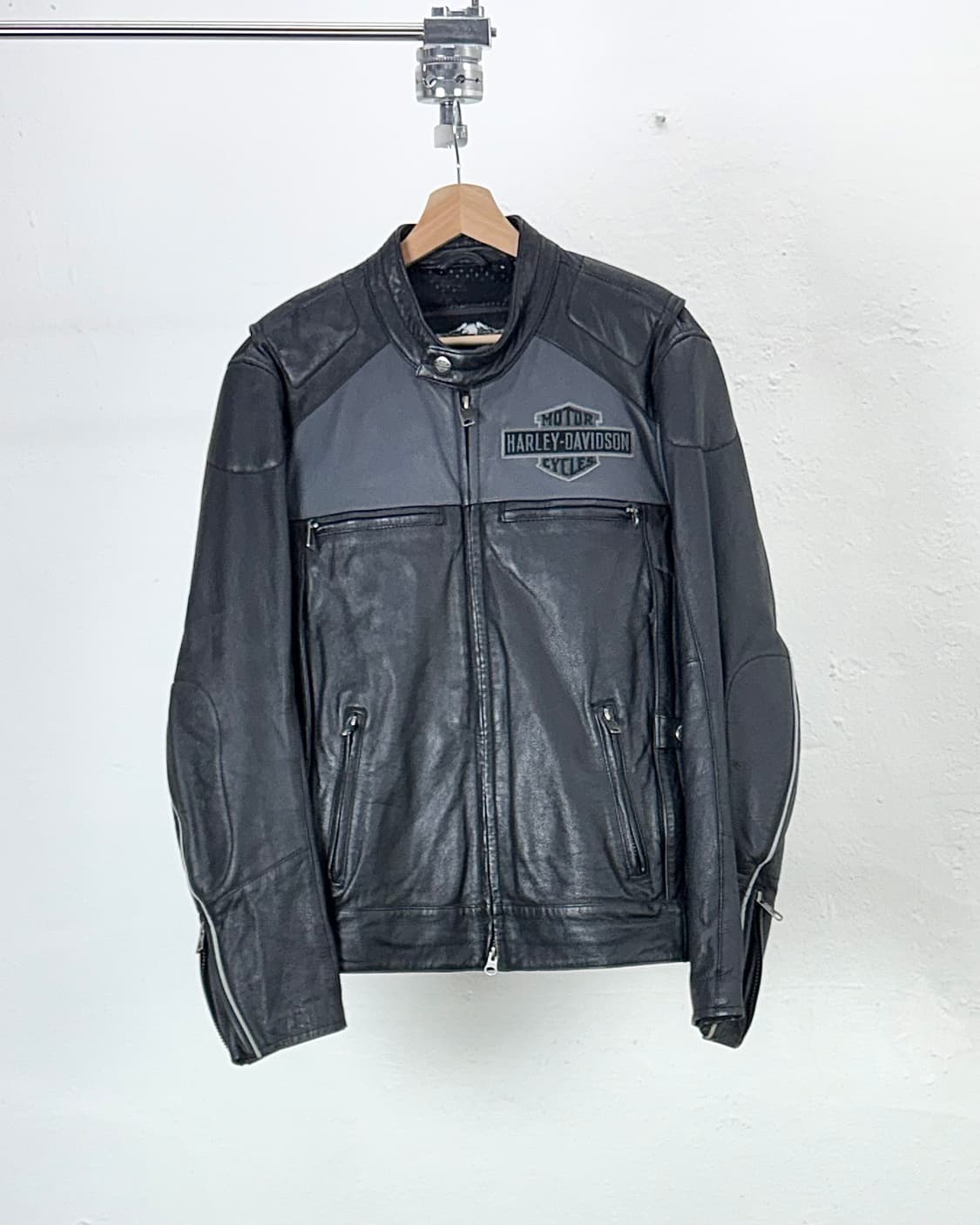 할리 데이비슨 보를웨이 벤틸레이션 카우 하이드 라이더 자켓 상품이미지1
