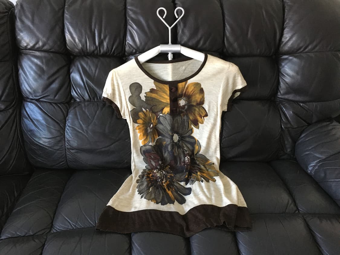 retro floral tunic top 상품이미지1