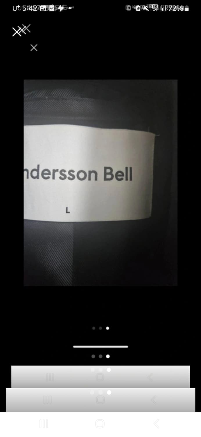 앤더슨벨 시그니처22 자카드 울자켓 L 상품이미지3