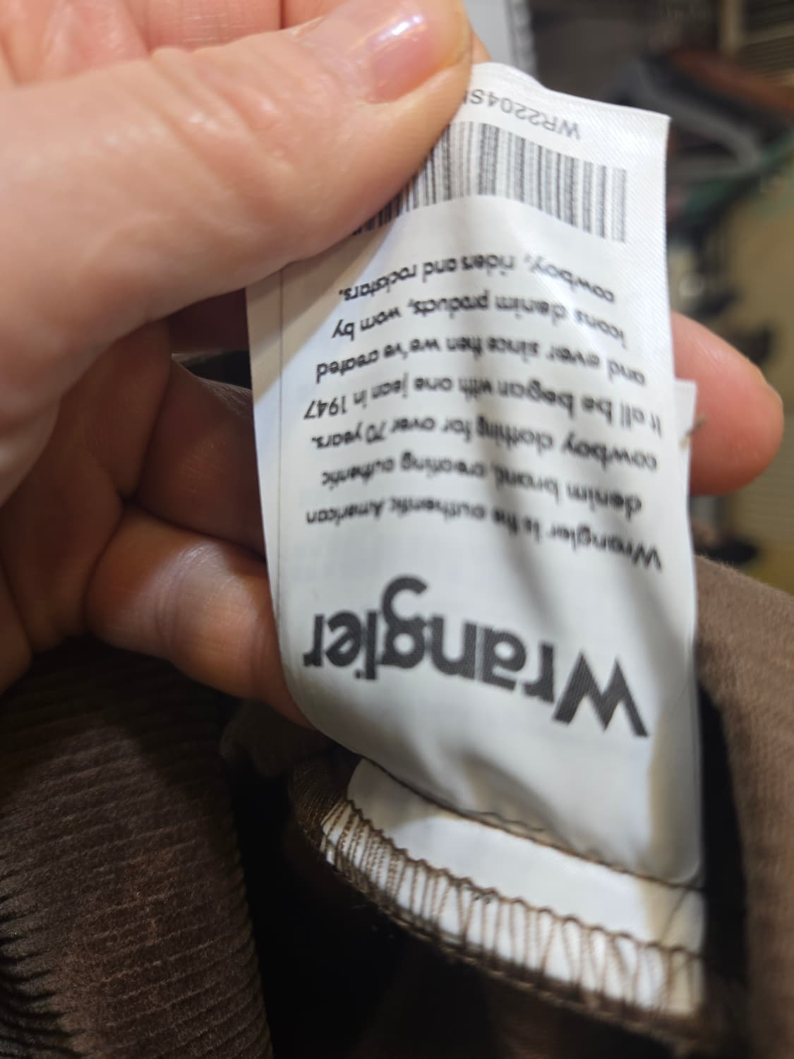 랭글러 코듀로이 브라운셔츠 상품이미지7