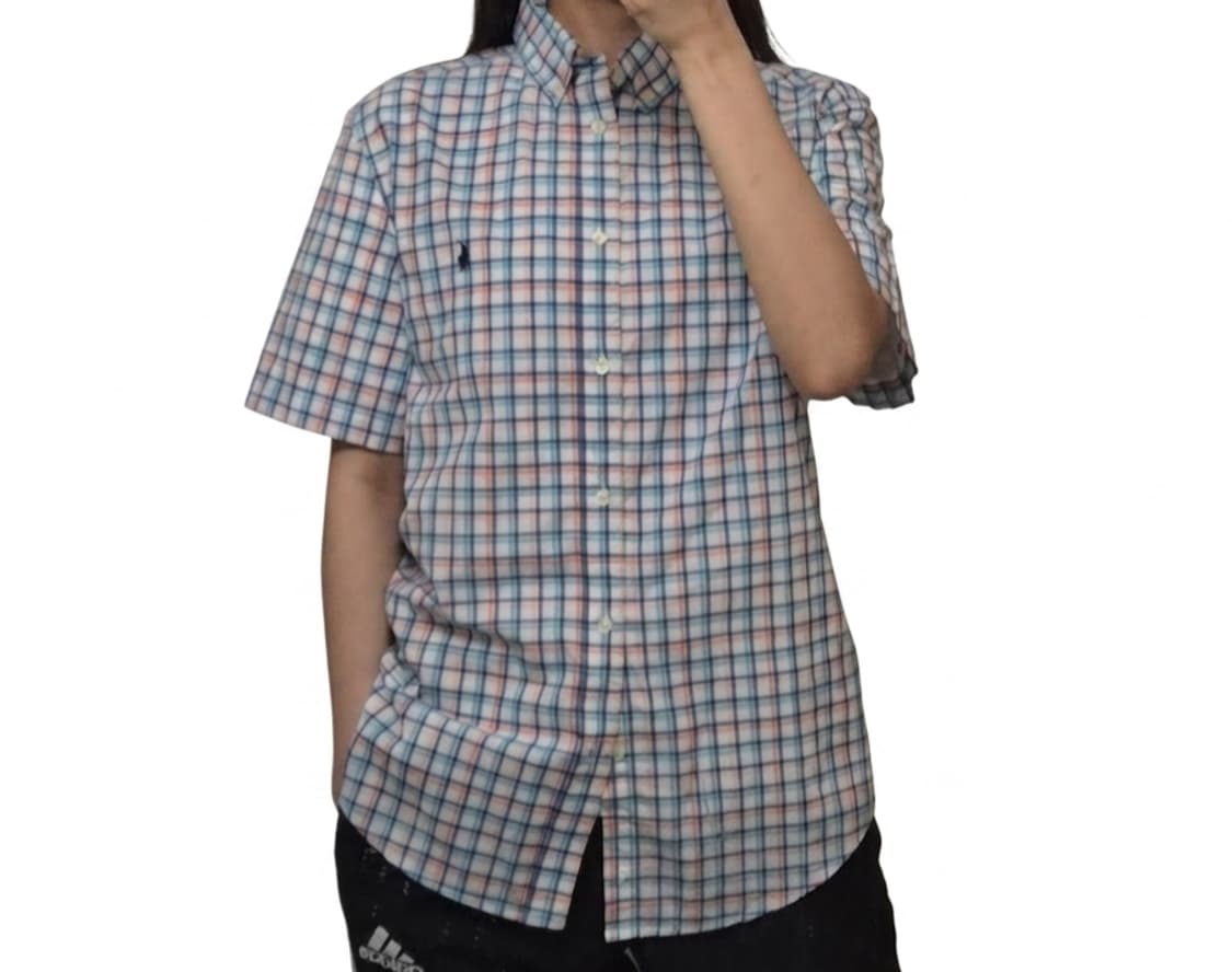 폴로 랄프로렌 체크 반팔 셔츠 상품이미지1