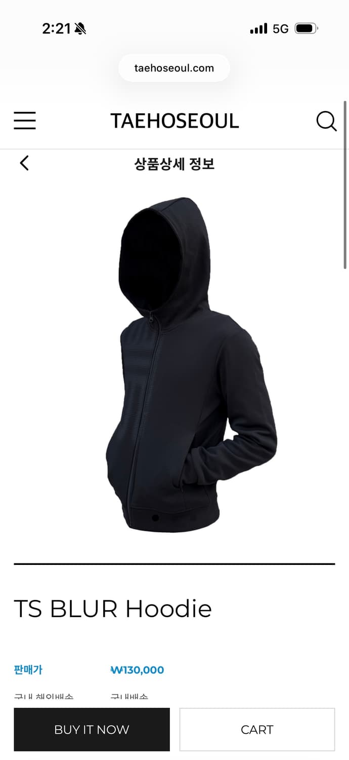 TS BLUR Hoodie 상품이미지1