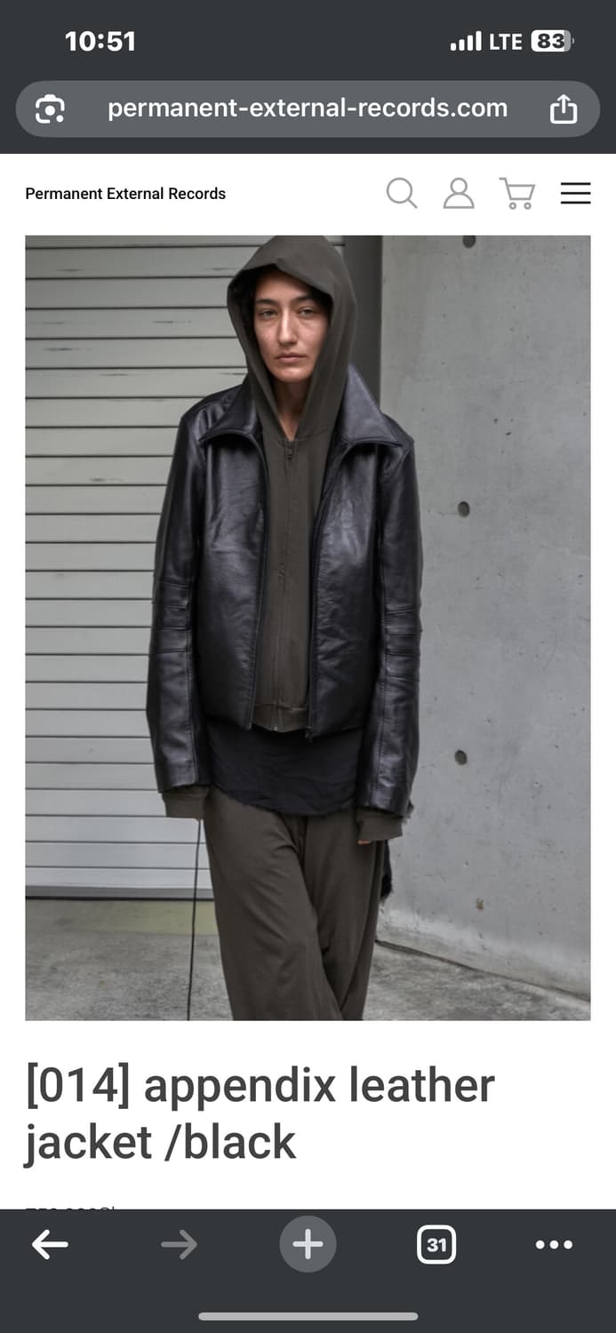 머듈 014 레더 자켓 블랙 2 상품이미지1