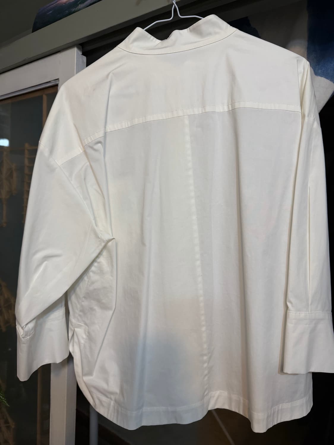 BOTICELLI 화이트 스탠드 칼라 셔츠 55 상품이미지2