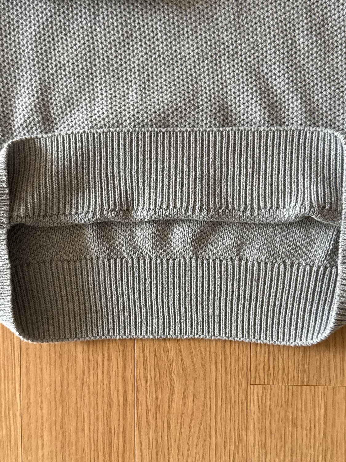 (정품) 폴로 랄프로렌 남성 하프집업 와플 니트 XL 회색 상품이미지6